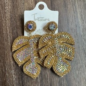 Gold statement earrings.  Beautiful!!!!!